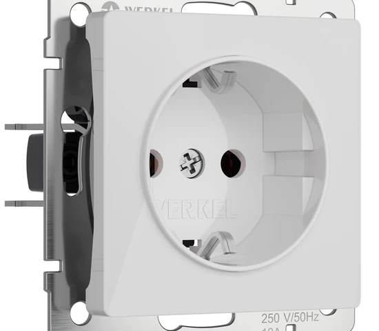 Розетки Werkel - Белый акрил
