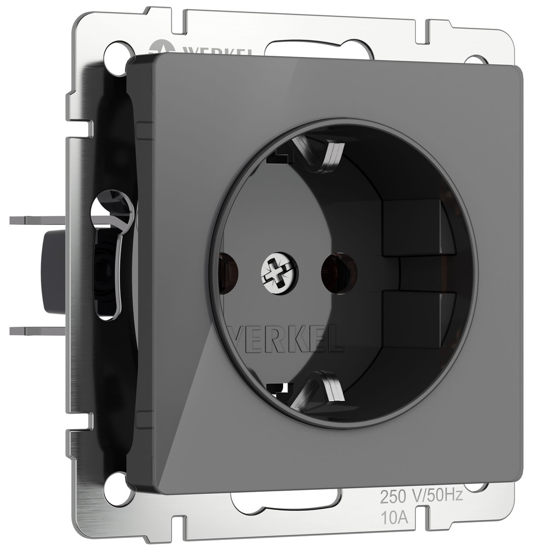 Розетки Werkel - Графит акрил