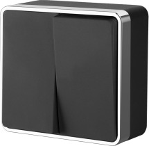 Черный/хром