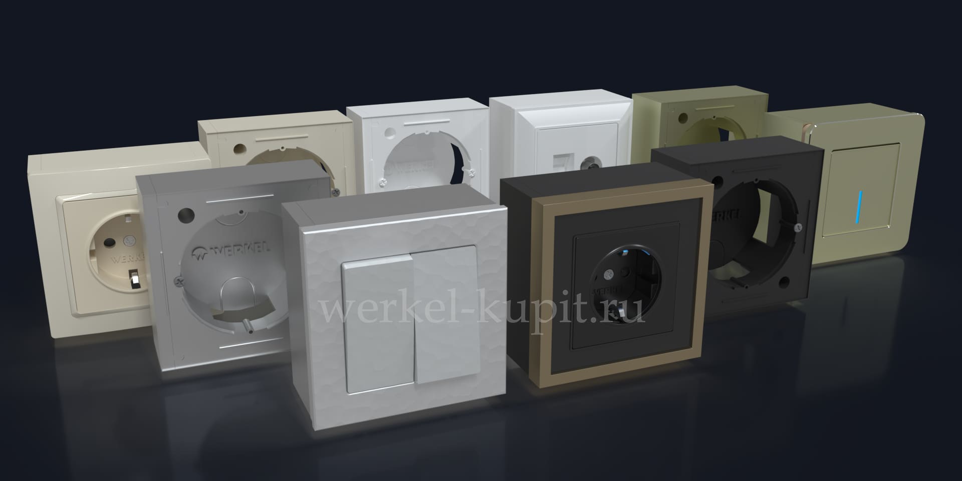 Коробки для накладного монтажа Werkel