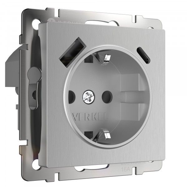 Серебряный рифлёный