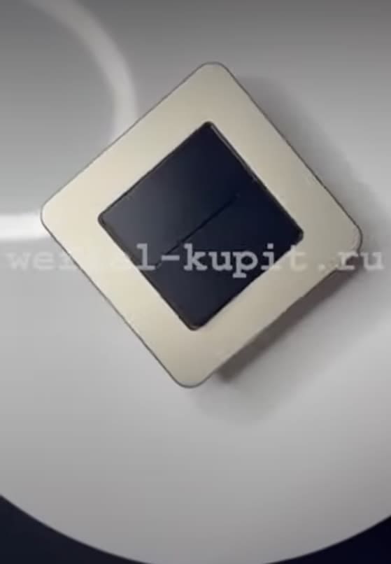 Рамка металл Platinum алюминий механизм 2 х клавишный, цвет черный матовый